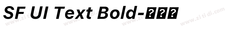 SF UI Text Bold字体转换